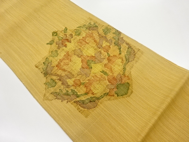 抽象華文模様織出し名古屋帯